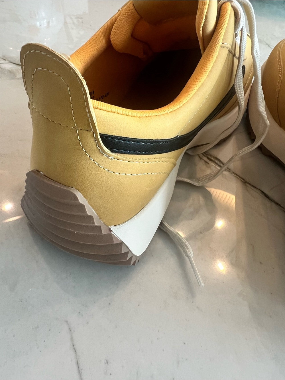 DV Casual Yellow Lace-Up Sneakers - Picture 9 of 11